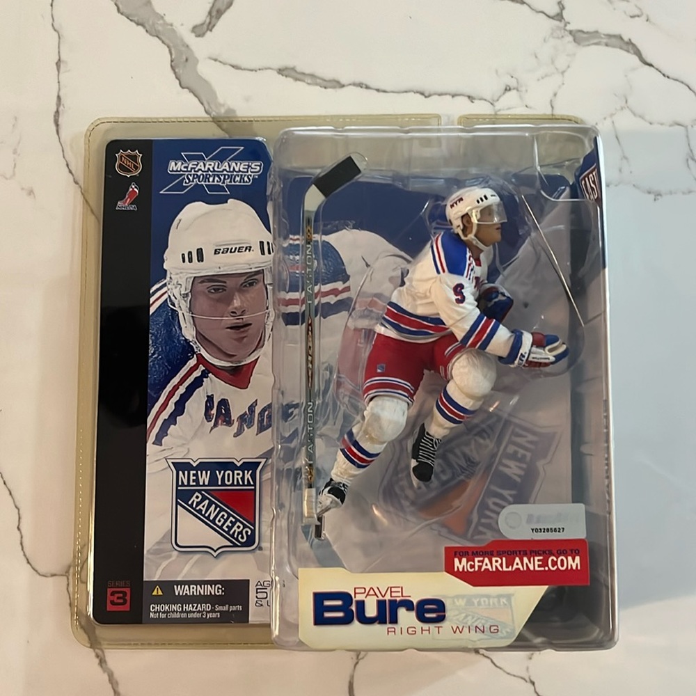NIB McFarlane Pavel Bure Rangers action figure